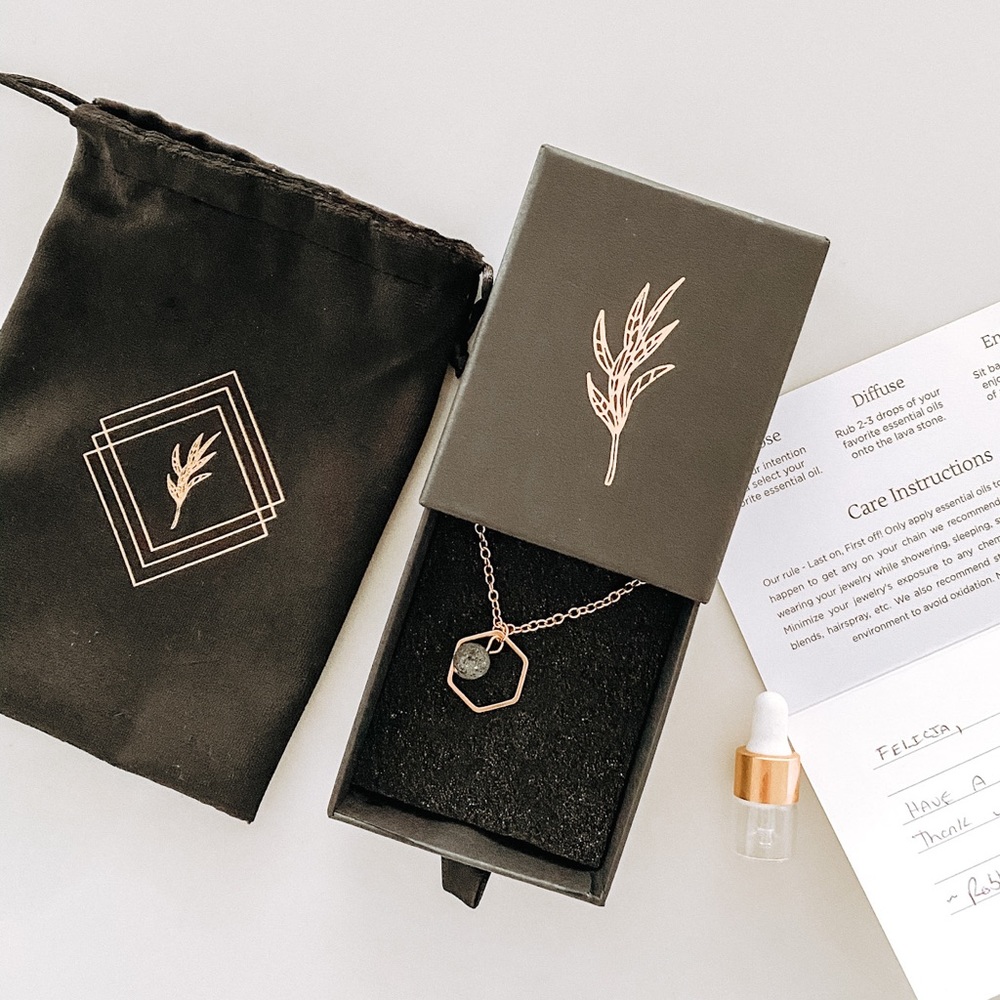 Olani Gold Plated Diffuser Necklace